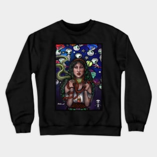 Cute alien lady Crewneck Sweatshirt